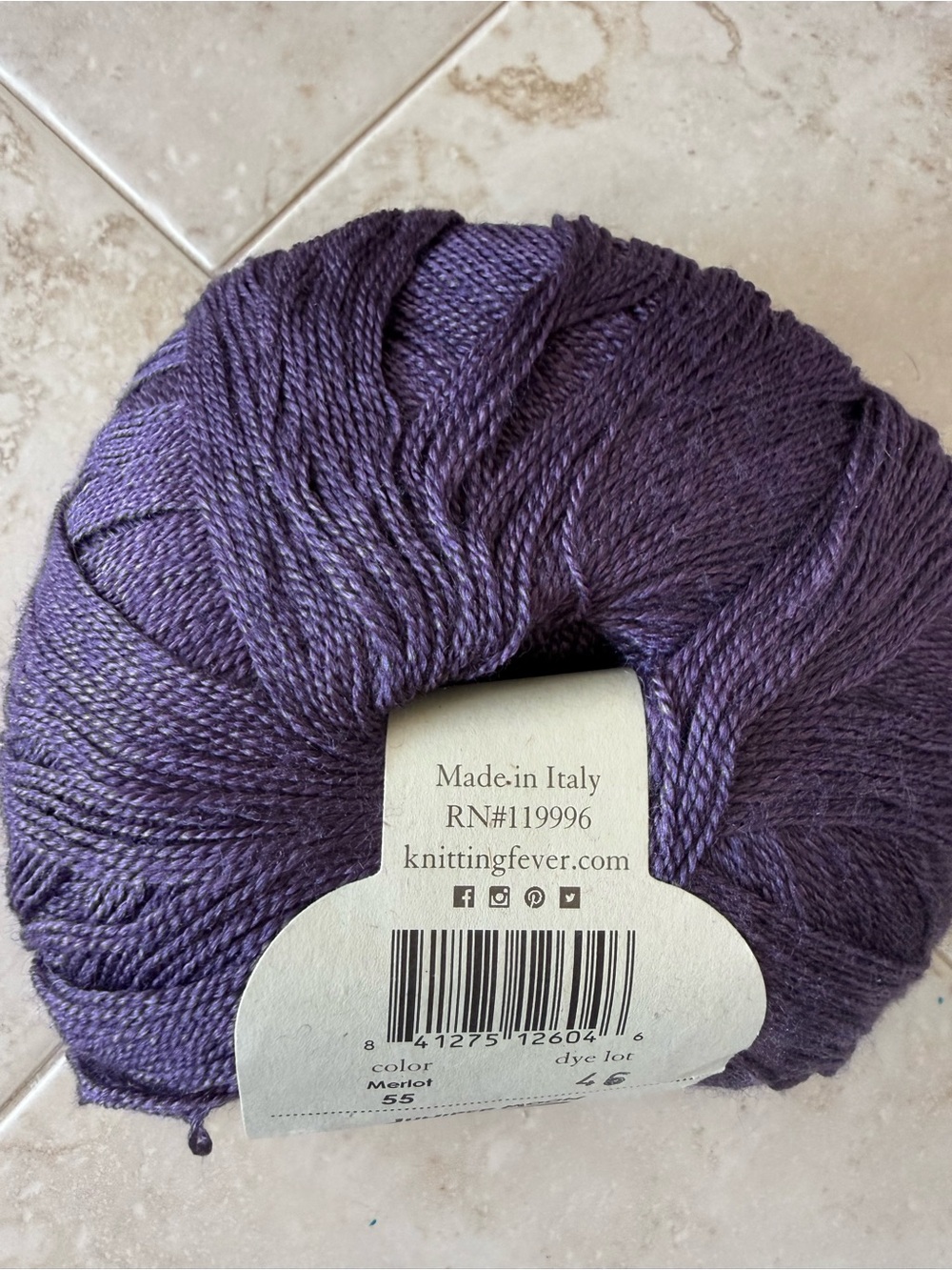 Juniper Moon Farm Findley Merino Wool & Silk Blend Yarn - Deep Purple - Merlot
